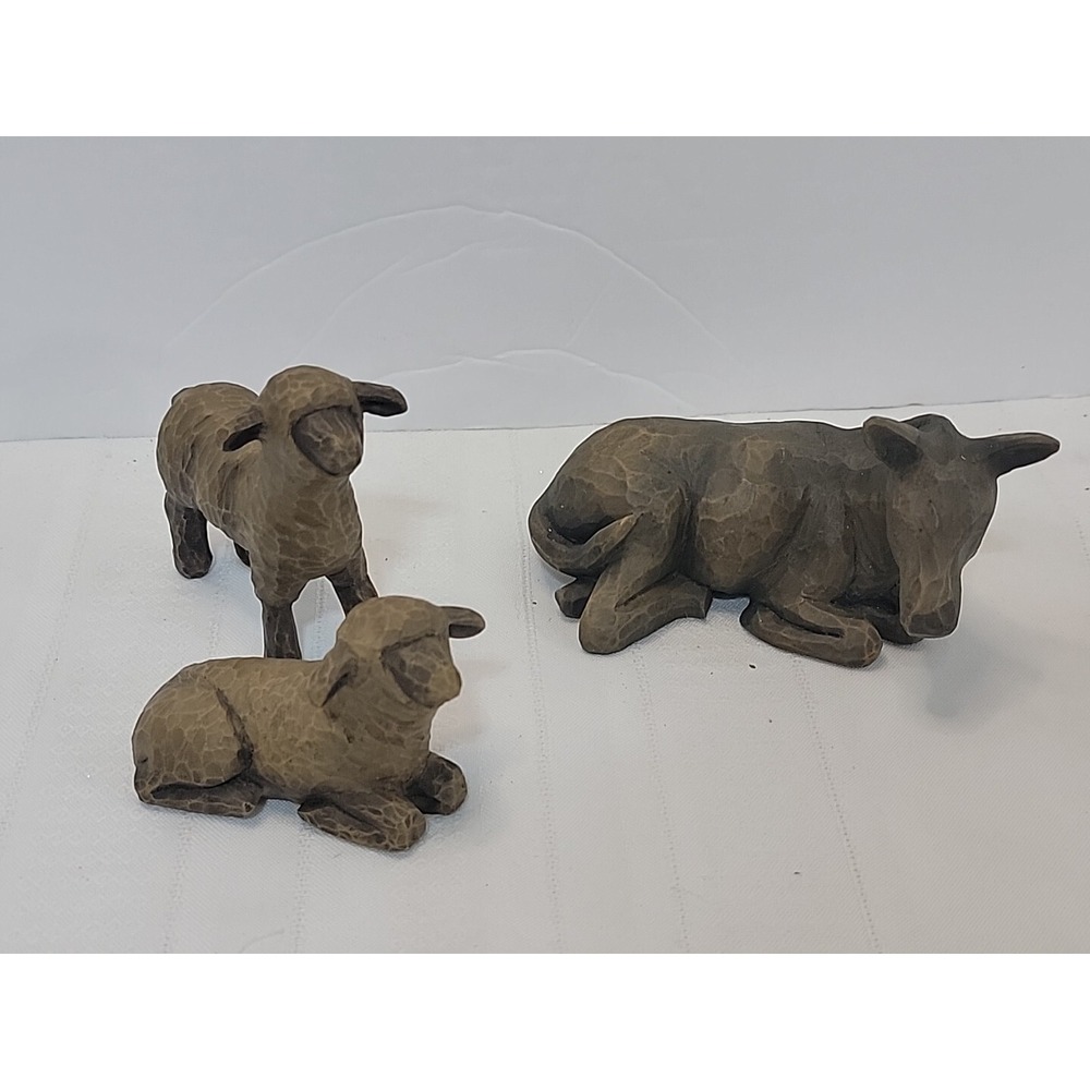 Willow Tree Gentle Animals of The Stable for The Christmas Story Lot Of 3